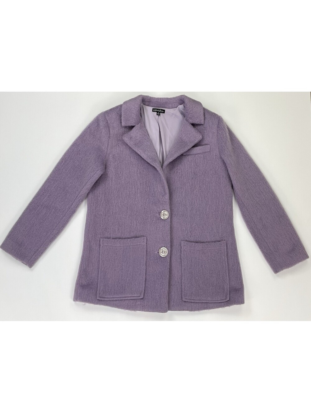 Love & Lemons Lilac Oversized Knit Blazer Jacket Lavender Cozy Fuzzy Small S